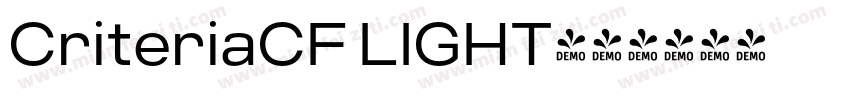 CriteriaCF LIGHT字体转换